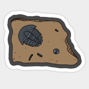 Trilobite Fossil Sticker